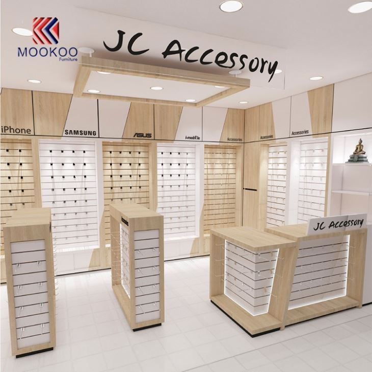 Cellphone Accessories Wooden Cabinet